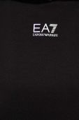 Кофта EA7 Emporio Armani жіноча колір чорний з капюшоном з принтом (3332615)