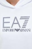 Кофта EA7 Emporio Armani жіноча колір білий з капюшоном з принтом (3380932)