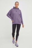 Кофта adidas Z.N.E жіноча колір фіолетовий з капюшоном однотонна (3652473)
