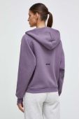 Кофта adidas Z.N.E жіноча колір фіолетовий з капюшоном однотонна (3607497)