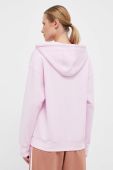 Кофта adidas Originals жіноча колір рожевий з капюшоном однотонна (3359764)