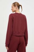 Тренувальна кофта adidas Performance Power колір бордовий однотонна