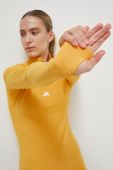 Тренувальна кофта adidas Performance Techfit COLD.RDY колір жовтий однотонна