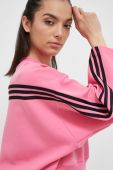 Кофта adidas жіноча колір рожевий з аплікацією (3327481)