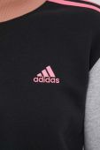 Кофта adidas жіноча колір чорний візерунок (3506447)