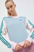 Кофта adidas жіноча  візерунок колір блакитний (3337808)