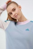 Кофта adidas жіноча  візерунок колір блакитний (3337808)