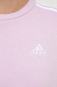 Кофта adidas жіноча колір рожевий з аплікацією (3557518)