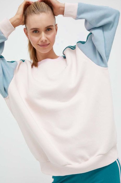 Кофта adidas жіноча колір рожевий візерунок (3337813)