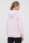 Кофта adidas жіноча колір рожевий з капюшоном з принтом (3305767)