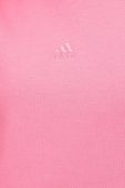 Кофта adidas жіноча колір рожевий однотонна (3506455)