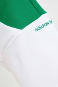 Кофта adidas Originals жіноча колір зелений з капюшоном візерунок