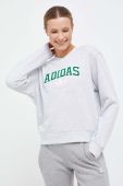 Бавовняна кофта adidas Originals жіноча колір сірий меланж (3359789)