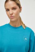 Кофта adidas by Stella McCartney колір бірюзовий однотонна