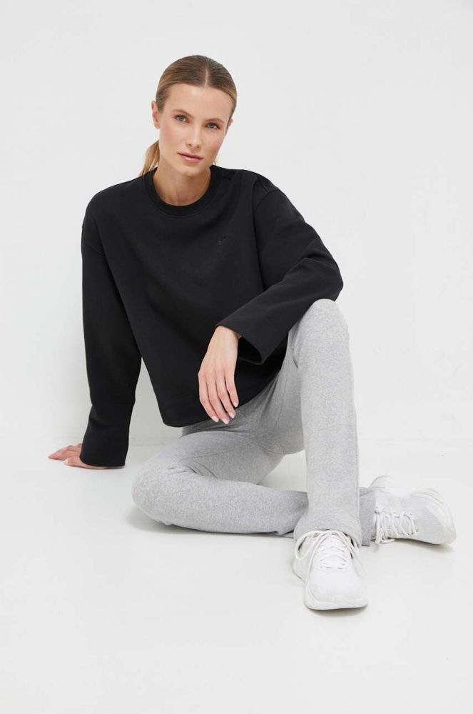 Кофта adidas Originals жіноча колір чорний однотонна (3359799)