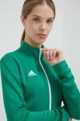 Тренувальна кофта adidas Performance Entrada 22 колір зелений однотонна