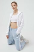Кофта adidas жіноча колір білий з капюшоном однотонна (3305775)