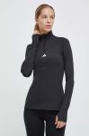 Тренувальна кофта adidas Performance Techfit COLD.RDY колір чорний однотонна