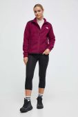 Спортивна кофта The North Face Alpine Polartec 200 колір фіолетовий однотонна