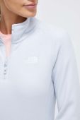 Спортивна кофта The North Face 100 Glacier однотонна колір блакитний