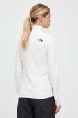 Спортивна кофта The North Face 100 Glacier колір бежевий з аплікацією