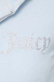 Кофта Juicy Couture жіноча з капюшоном з аплікацією колір блакитний