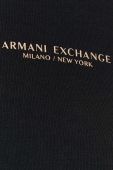 Кофта Armani Exchange жіноча колір чорний з принтом (3461675)