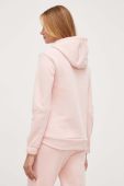Кофта Armani Exchange жіноча колір рожевий з капюшоном з аплікацією