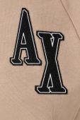 Кофта Armani Exchange жіноча колір бежевий з аплікацією