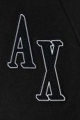 Кофта Armani Exchange жіноча колір чорний з аплікацією (3495974)
