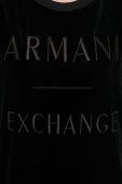 Кофта Armani Exchange жіноча колір чорний з аплікацією (3503624)