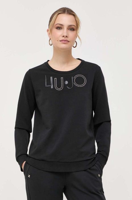 Кофта Liu Jo жіноча колір чорний з аплікацією (3383164)