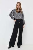 Кофта Liu Jo жіноча колір чорний візерунок