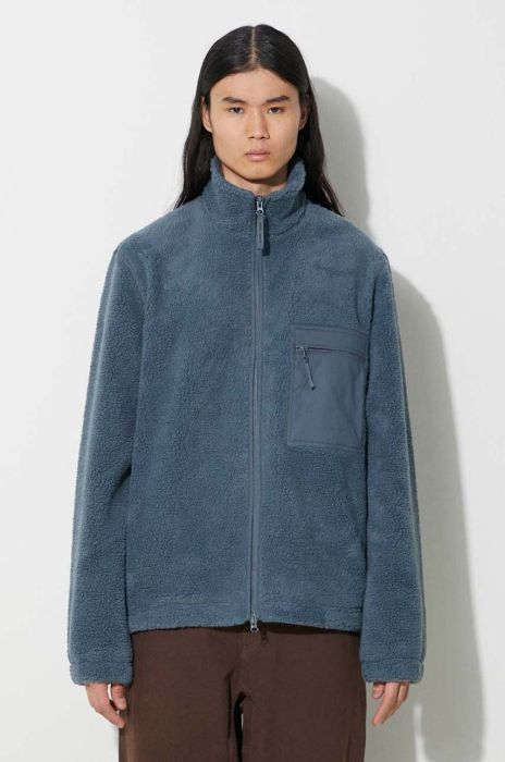 Кофта Samsoe Samsoe жіноча  однотонна колір блакитний (3605391)