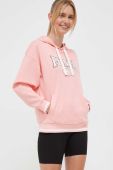 Кофта Puma жіноча колір рожевий з капюшоном з принтом (3441494)