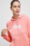 Кофта Puma жіноча колір рожевий з капюшоном з принтом (3441506)
