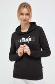 Кофта Puma жіноча колір чорний з капюшоном з принтом (3441498)