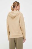 Бавовняна кофта Puma жіноча колір бежевий з капюшоном однотонна (3503143)