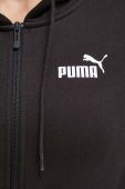 Кофта Puma жіноча колір чорний з капюшоном з принтом (3553532)