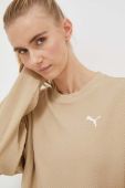 Кофта Puma жіноча колір бежевий однотонна (3436946)