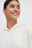 Кофта Puma жіноча колір бежевий з капюшоном однотонна (3632546)