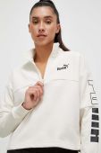 Кофта Puma жіноча колір бежевий з принтом