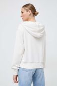 Кофта Guess жіноча колір бежевий з капюшоном з аплікацією (3503672)