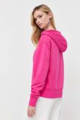 Кофта Guess жіноча колір рожевий з капюшоном з аплікацією (3503677)