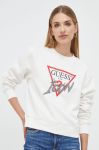 Кофта Guess жіноча колір бежевий з аплікацією (3656656)