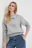 Кофта Guess жіноча колір сірий з принтом (3503702)