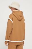 Кофта UGG жіноча колір коричневий з капюшоном однотонна