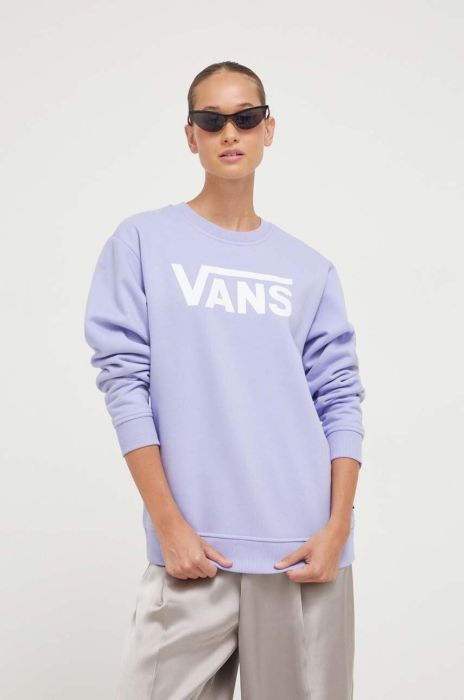 Кофта Vans жіноча колір фіолетовий з принтом