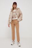 Бавовняна кофта Pepe Jeans жіноча колір бежевий з принтом (3617240)