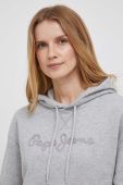 Кофта Pepe Jeans Nanette жіноча колір сірий з капюшоном з аплікацією (3476012)